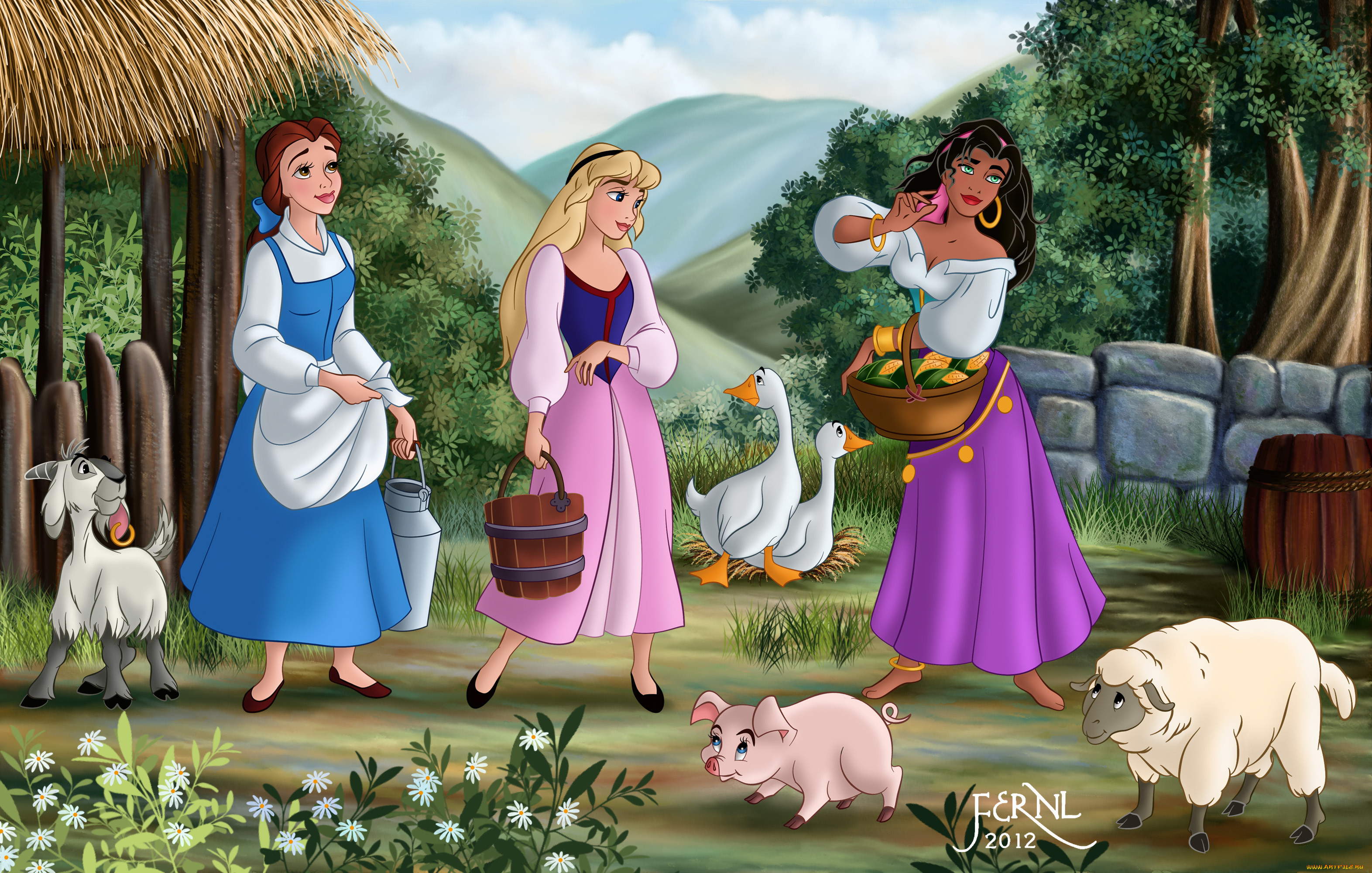 , disney`s, princess, 